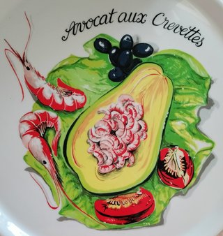 Vajilla Limoges Aguacates 7 Piezas