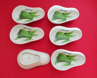 Vajilla Limoges Aguacates 7 Piezas