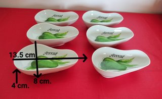 Vajilla Limoges Aguacates 7 Piezas