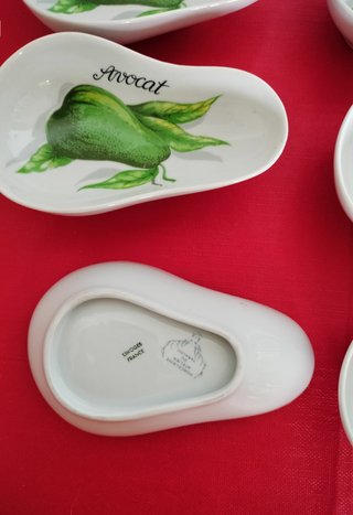 Vajilla Limoges Aguacates 7 Piezas