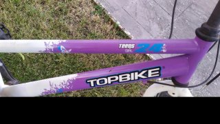 Bicicleta niña Topbike morada