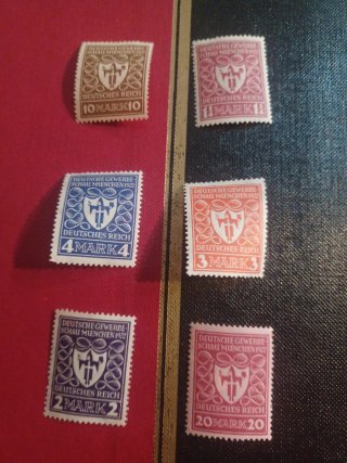 Serie francobolli Germania 1922
