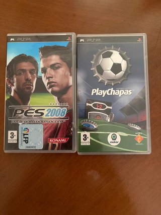 Juegos PSP PES 2008 y Play Chapas completos