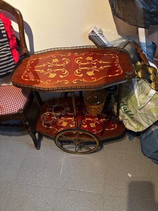 Carrito Bar Vintage Madera y Metal