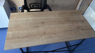 Mesa de escritorio madera y metal