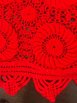 colcha de crochet o ganchillo , echa a mano , mode