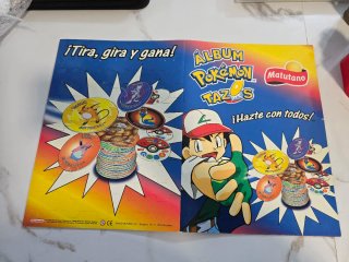 Álbum Tazos Pokémon + Porta Tazos dobles Matutano