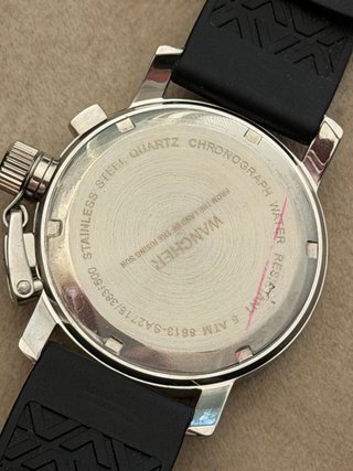 Reloj Wancher Cronógrafo Negro/Plateado