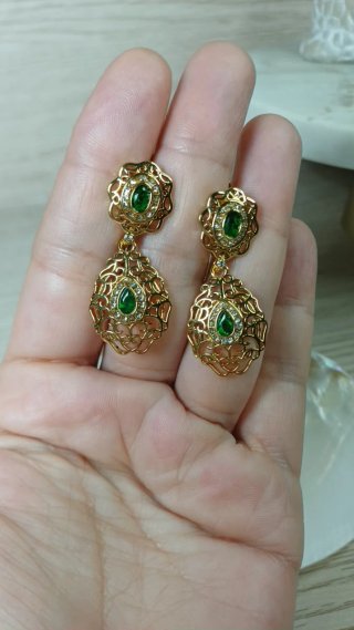 Pendientes Vintage Chapado Oro 18k Oriana