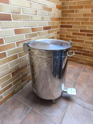 Cubo Basura Inox 50L