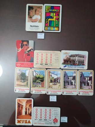 LOTE DE 150 CALENDARIOS DESDE 1959 A 1983