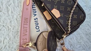 Multi Pochette Louis Vuitton Marrón/Rosa