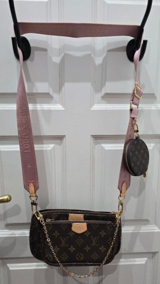 Multi Pochette Louis Vuitton Marrón/Rosa
