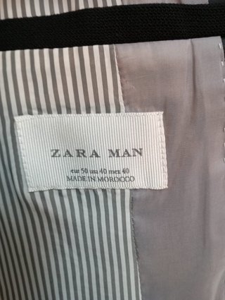 Blazer negro Zara Man