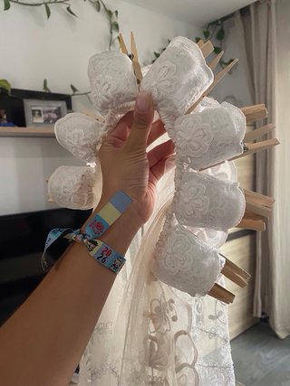 Mantilla Novia Alicantina Adulta Encaje + delantal