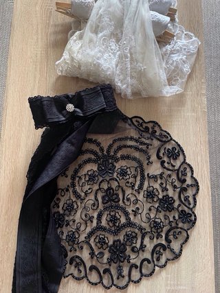 Mantilla Novia Alicantina Adulta Encaje + delantal