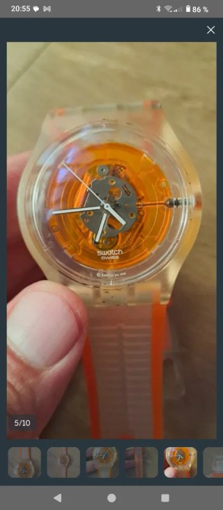 Swatch Jelly 2006 Naranja Transparente