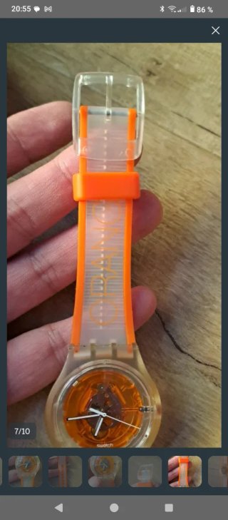 Swatch Jelly 2006 Naranja Transparente