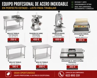 Equipo Profesional Acero Inoxidable