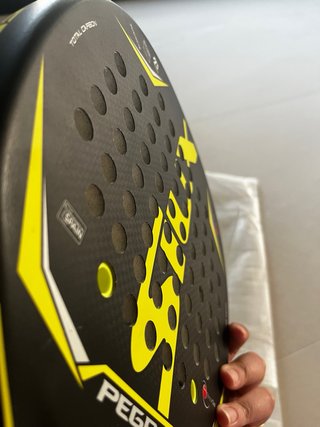 Pala Padel Siux Pegasus 3K Negra y Amarilla