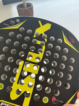 Pala Padel Siux Pegasus 3K Negra y Amarilla