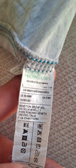 Pigiama Benetton 10 anni rana principe