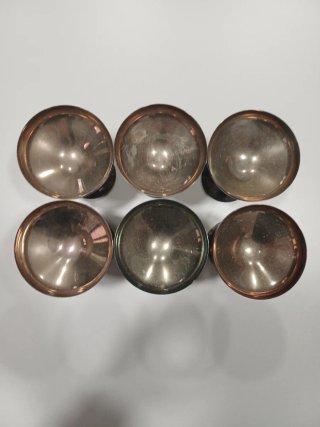 Lote Copas antiguas chapadas plata
