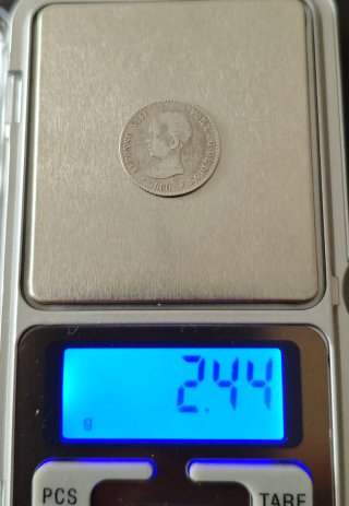 Moneda Plata 50 cts Alfonso XIII 1889