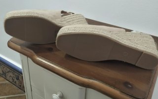 Cuñas esparto Melody beige talla 37