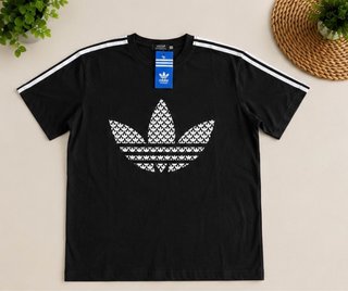 Camiseta Adidas Negra Logo Trefoil