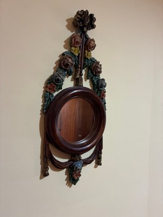 Espejo decorativo madera y cristal