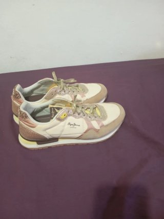 Zapatillas Pepe Jeans Beige y Rosa