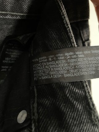 Vaqueros Zara Slim Cropped Gris Oscuro