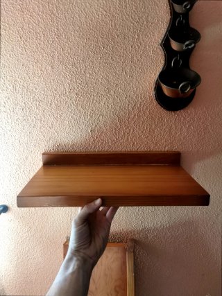 Baldas de madera maciza