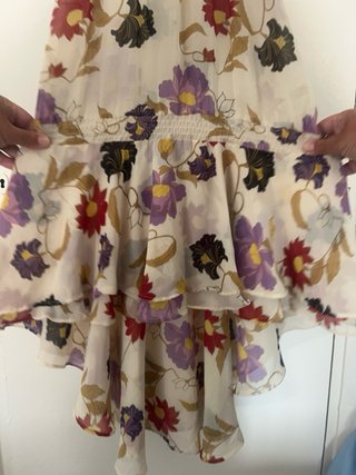 Vestido largo estampado floral