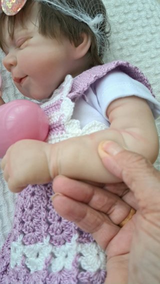 Muñeca Reborn realista con certificado 42cm