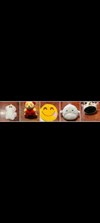 Pack 5 peluches variados