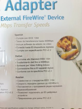 Firewire 3 port PCI adapter Connect any external