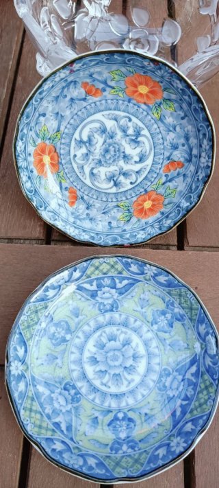 Lote 2 platos porcelana japonesa