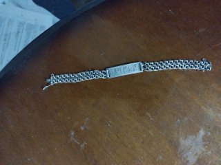 Pulsera plata nombre Pepita