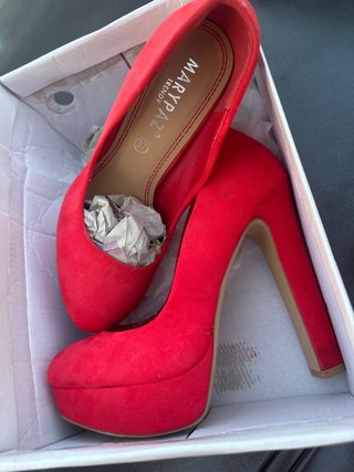 Tacones Marypaz Rojos Talla 37