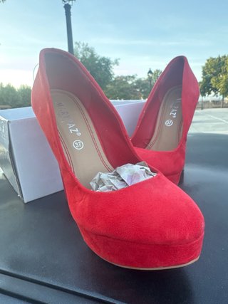 Tacones Marypaz Rojos Talla 37