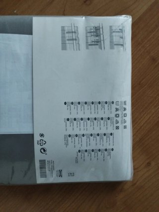 Cortina IKEA VIVAN gris 145x300cm (2 unidades)
