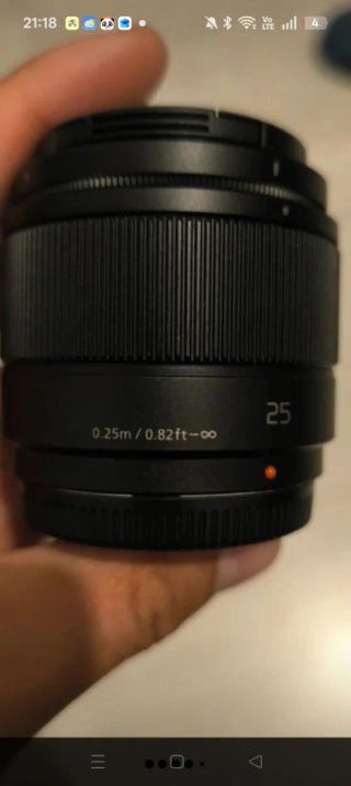 Obiettivo Panasonic Lumix G 25mm f/1.7