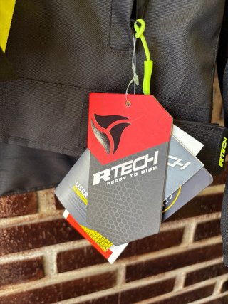 Chaqueta Moto R-Tech Negra y Flúor