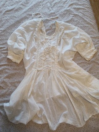 Vestido Ibicenco Blanco Talla S