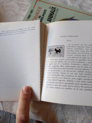Lote 3 Libros Filatelia Sellos Animales