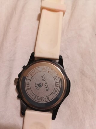 Reloj Rolex Blanco y Negro