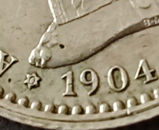 Moneda 50 cts 1904 Alfonso XIII Plata