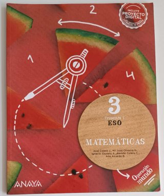 Los libros de texto para 3 ESO. Estado excelente.